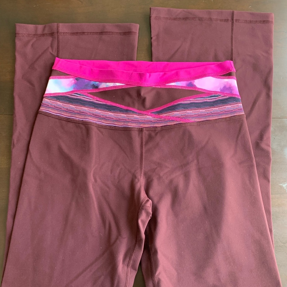 lululemon Groove Pant III Quilt*R in burgundy (8)